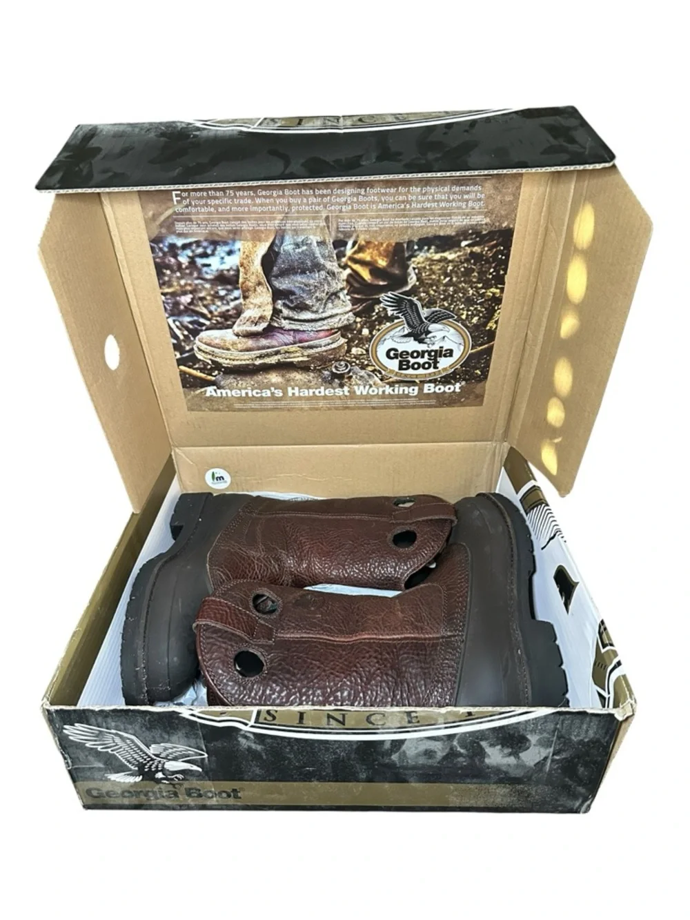Georgia Muddog Brown Waterproof Steel Toe Work Boot NWOT - Picture 4 of 12